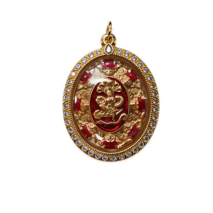 Amuleto tailandés Jatukham Rammathep (Edición Oro Rojo 2), colgante folclórico tailandés, talismán sagrado de la fortuna