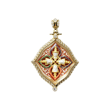 Thai Phra Phrom Four-Faced Buddha Amulet (Gold Edition), Thai Folk Pendant, Sacred Fortune-Wearing Talisman