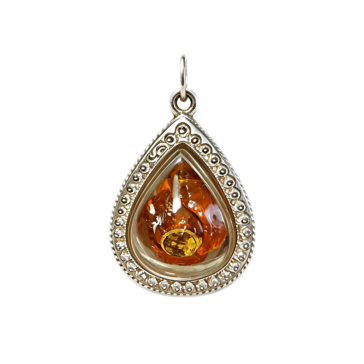 Thai Lotus Buddha Amulett, Thai-Folklore-Anhänger, Heiliger Glücksbringer