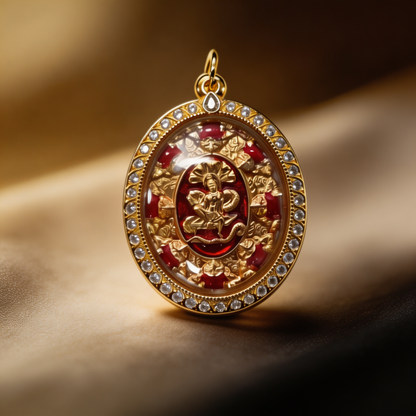 Amuleto tailandés Jatukham Rammathep (Edición Oro Rojo 2), colgante folclórico tailandés, talismán sagrado de la fortuna