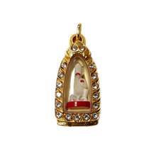 Thailändischer Fünf-Augen-Vier-Ohren-Affe Hanuman (Dreiecksbogen), thailändischer Volksanhänger, heiliger Glücksbringer zum Tragen