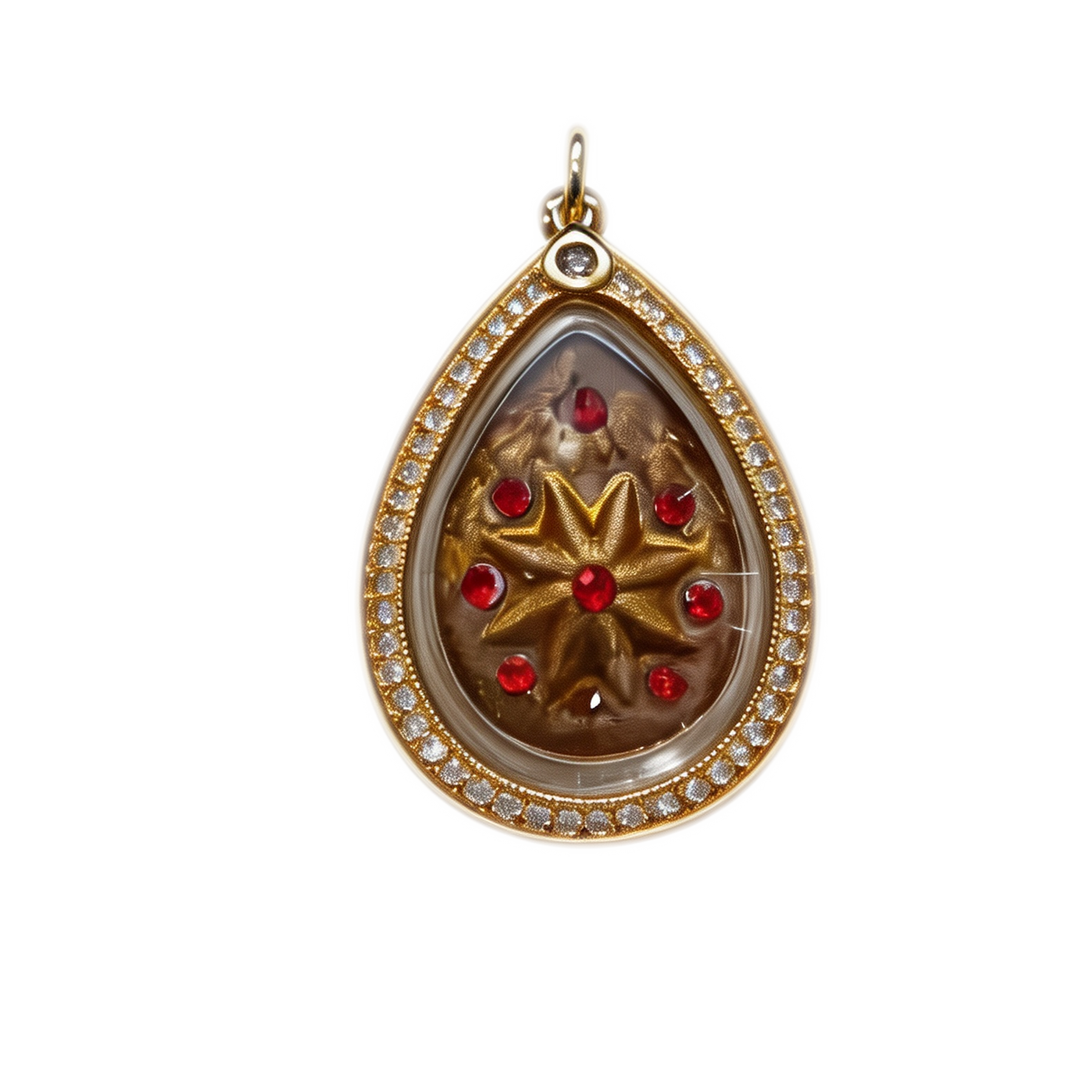 Thailändisches Glücksstern-Amulett, thailändischer Volksanhänger, heiliger Talisman für den Wohlstand