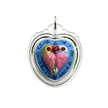 Thai Metta Bird Amulet (Blue), Thai Folk Pendant, Sacred Fortune-Wearing Talisman