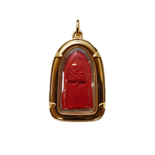 Thailändisches Phra Rod antikes Buddha-Amulett, thailändischer Volksanhänger, heiliger Glücksbringer