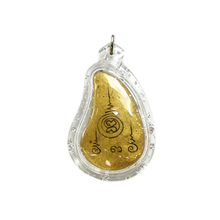 Thai Phra Ngan Amulet (Acrylic Liquid Edition), Thai Folk Pendant, Sacred Fortune-Wearing Talisman