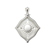 Thai Phra Phrom Four-Faced Buddha Amulet (Silver Edition), Thai Folk Pendant, Sacred Fortune-Wearing Talisman