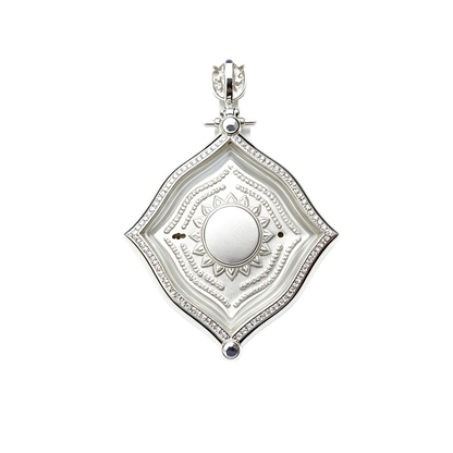 Amuleto tailandés Phra Phrom de cuatro caras (edición plateada), colgante folclórico tailandés, talismán sagrado de la fortuna