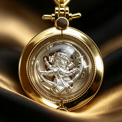 Amuleto tailandés de Ganesha (Ganesh), colgante folclórico tailandés, talismán sagrado de la fortuna
