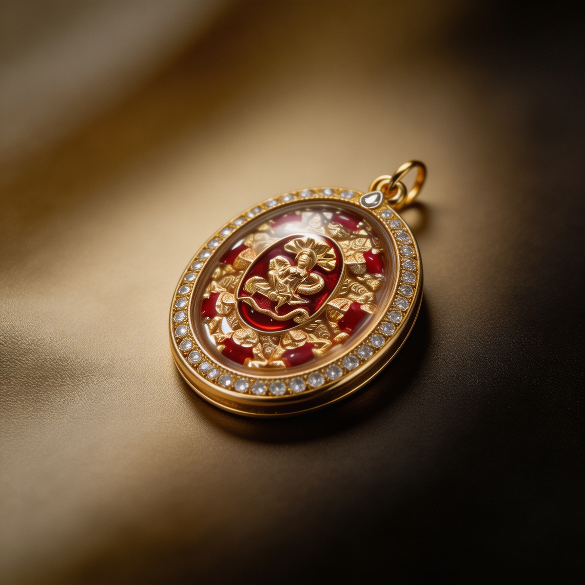 Amuleto tailandés Jatukham Rammathep (Edición Oro Rojo 2), colgante folclórico tailandés, talismán sagrado de la fortuna