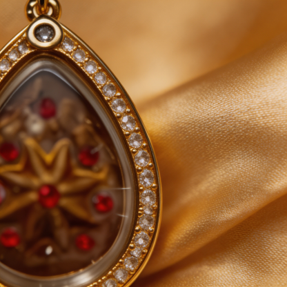 Thailändisches Glücksstern-Amulett, thailändischer Volksanhänger, heiliger Talisman für den Wohlstand