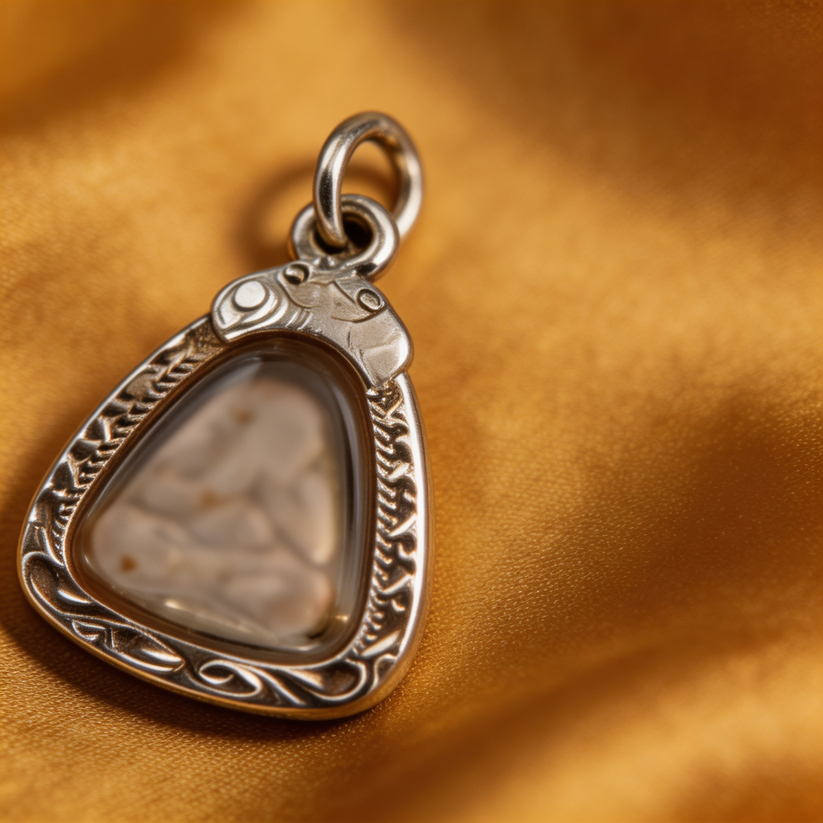 Thailändisches Phra Pidta Amulett mit verhülltem Buddha (Mini-Silberrahmen), thailändischer Volksanhänger, heiliger Glücksbringer