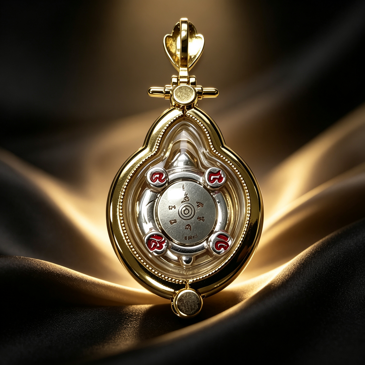 Amulette de tortue porte-bonheur thaïlandaise, pendentif folklorique thaï, talisman sacré de chance