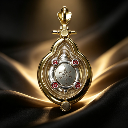 Amulette de tortue porte-bonheur thaïlandaise, pendentif folklorique thaï, talisman sacré de chance