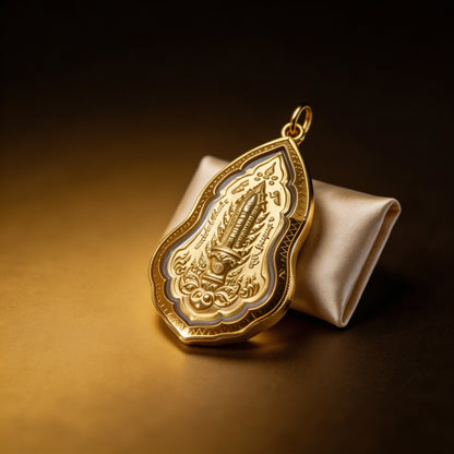 Thai Yaksha King Guardian Amulet (Red Edition), Thai Folk Pendant, Sacred Fortune-Wearing Talisman