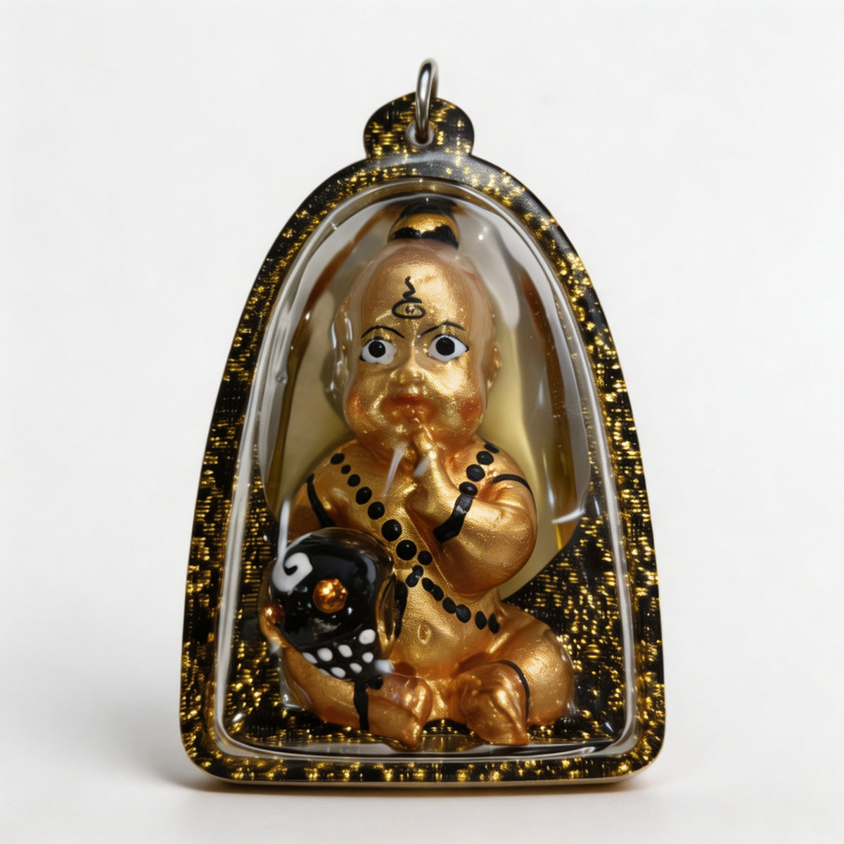 Kuman Thong tailandés, colgante folclórico tailandés, talismán sagrado de la fortuna