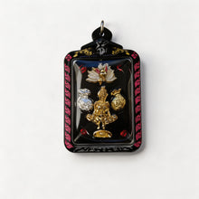 Fée renard à neuf queues thaïlandaise (Kuman Ngoen), pendentif folklorique thaï, talisman sacré porte-bonheur